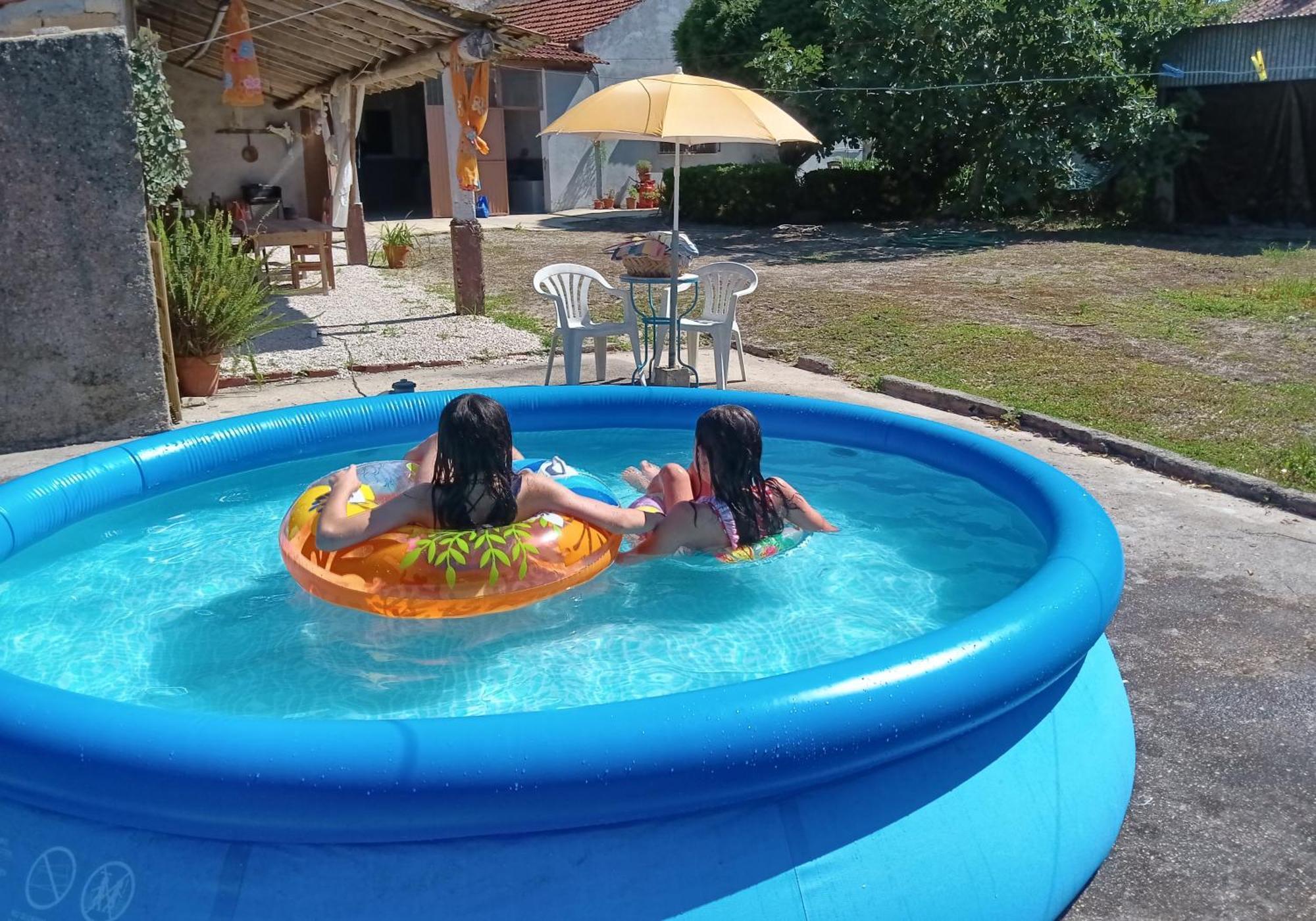 Casa Da Vovo Ceu - Casa De Campo Gandaresa - Country House, Entre Coimbra E Aveiro, A 15 Minutos Carro Praia Mira - Quintal Com Piscina Insuflavel 坎塔涅迪 外观 照片